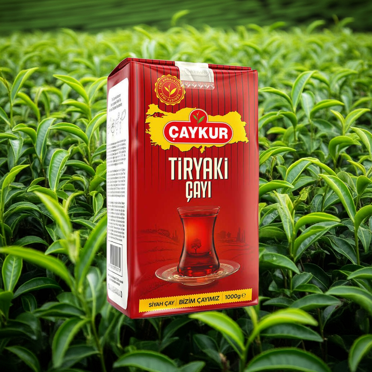 Büyük boy 1 kg siyah çay paketi