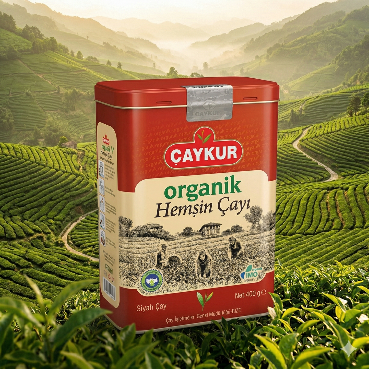 Caykur Çaykur Organik Hemşin Çayı 400 gr Teneke Kutu