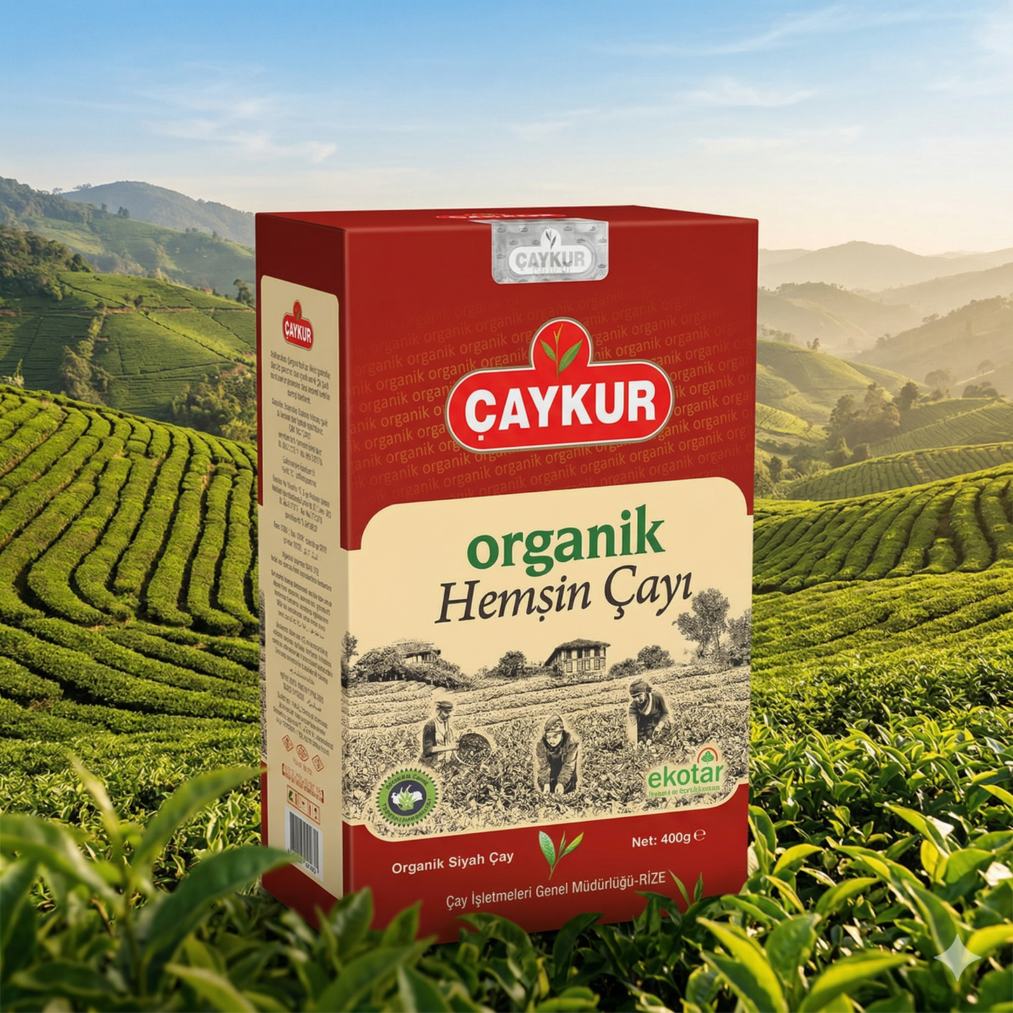 Caykur Çaykur Organik Hemşin Çayı 400 gr Karton Kutu
