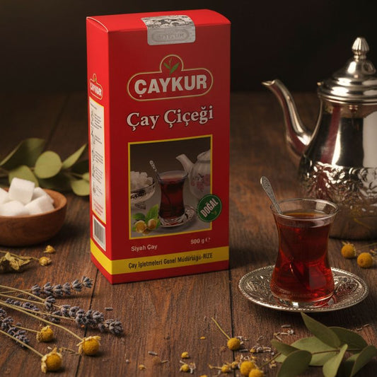 Caykur Cay cicegi cay ile 
