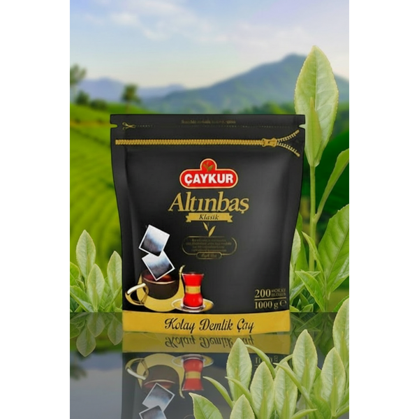 ÇAYKUR Altınbaş Süzen Poşet Çay 1 kg, demlik ve poşet çay, klasik paket içeriyor.