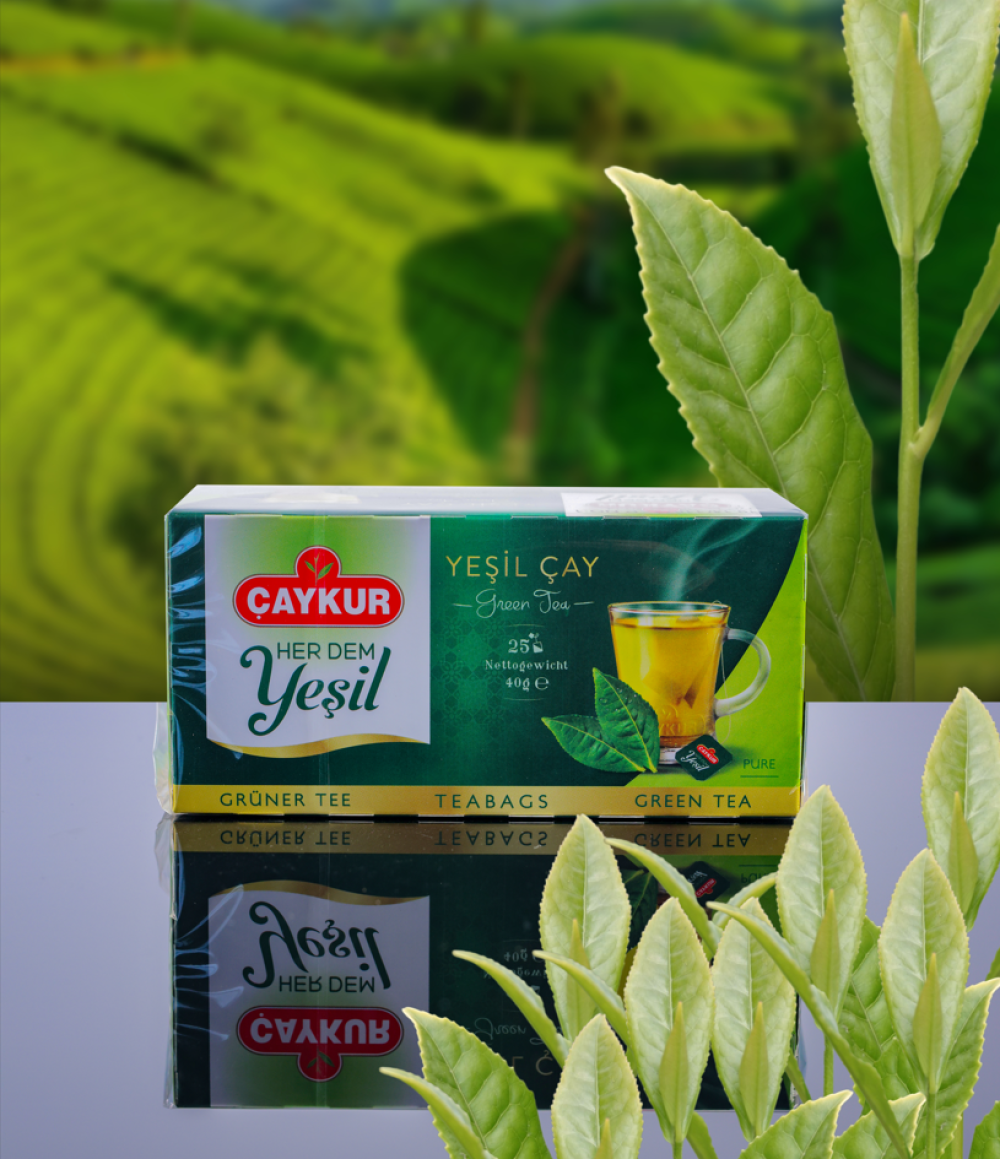 Çaykur Yeşil Çay Süzen Poşet (Naneli) 40 gr – Rizeden Çay